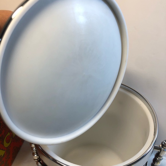 Vintage Tartan Ice Bucket with Lid,  Hong Kong Drum style With Original Box - Picture 15 of 16